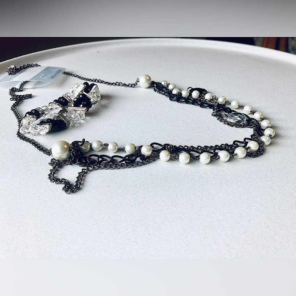 Women's necklace & bracelet & earring set BIZOU